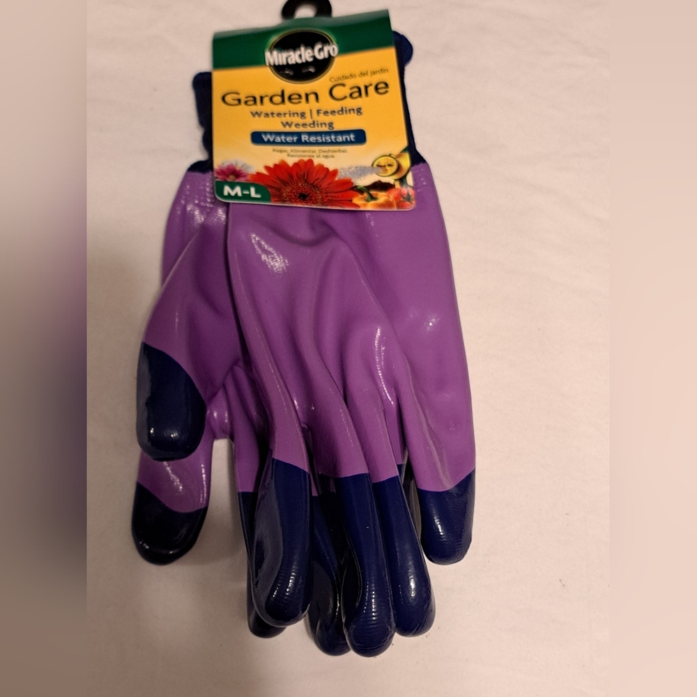 Women's Gardening Gloves Size Medium Large Purple West Chester Miracle Grow Blue
